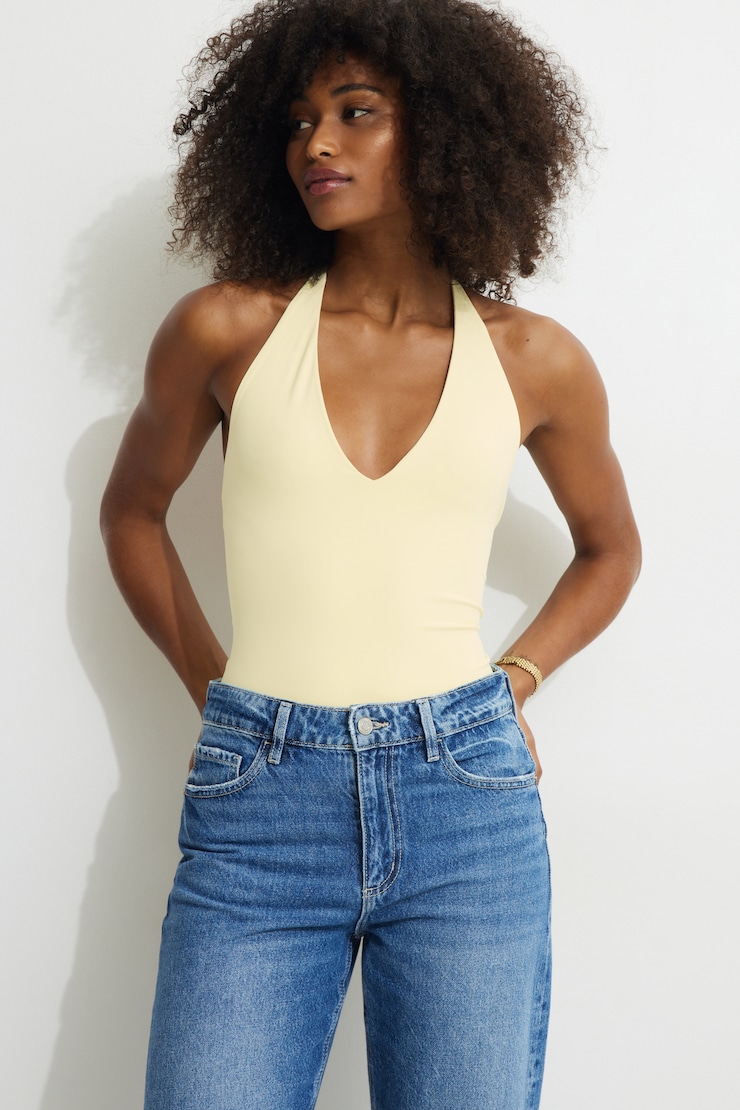 Justaucorps licou Softform Jaune double-crème large
