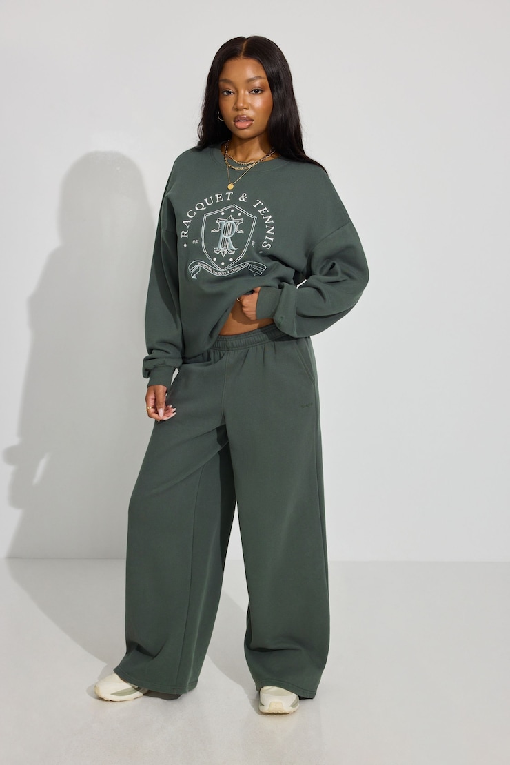 UltraFleece Crewneck Sweatshirt GREEN | Garage