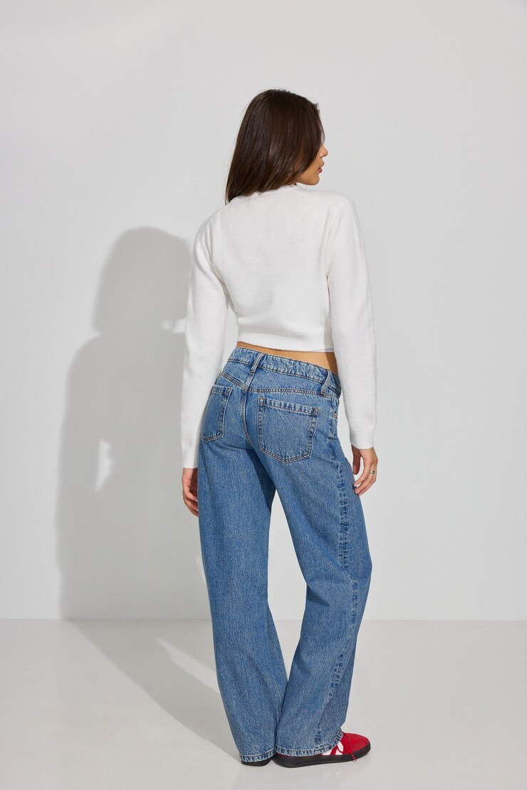 Baggy Jeans, Glen Blue, large