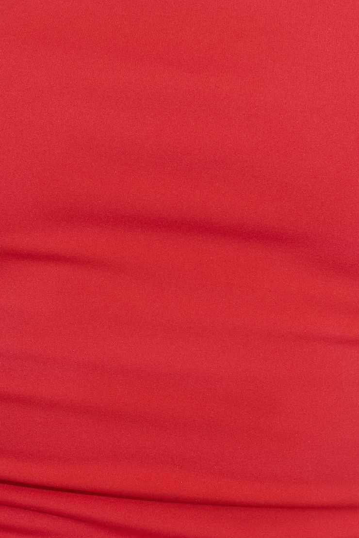 Sleek Longline Tube Top, Tomato Puree Red, large
