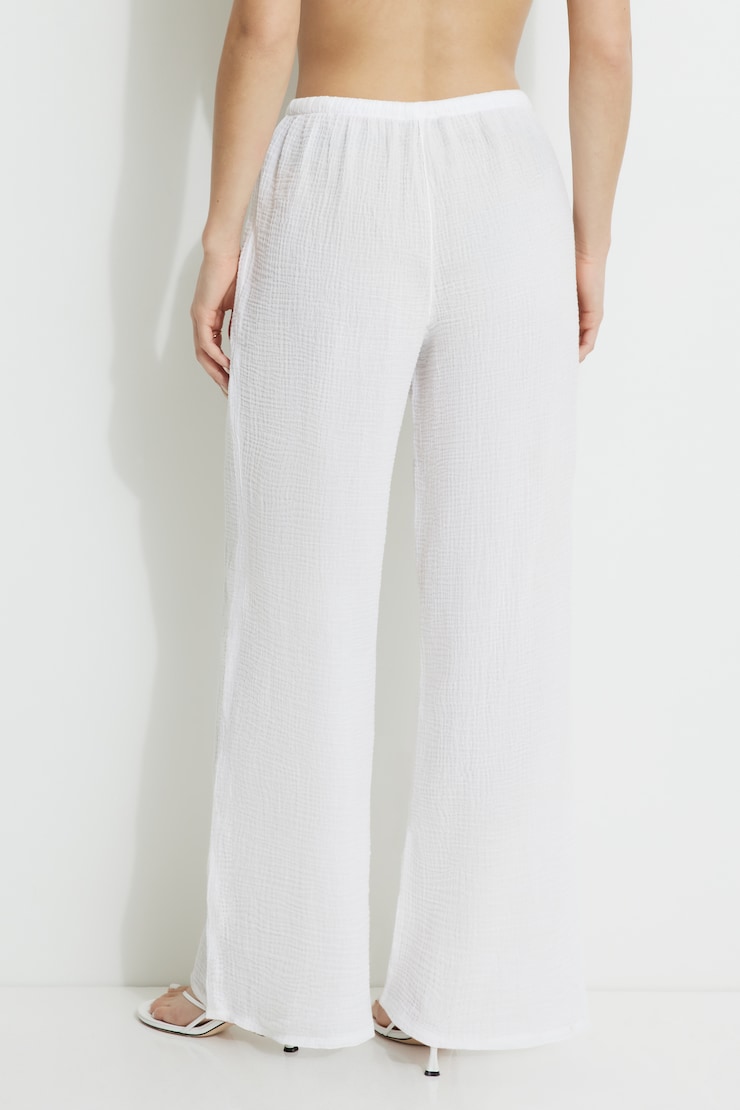 Pull On Gauze Pants Bright White large
