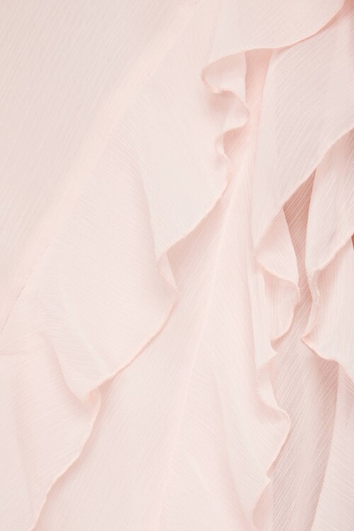 Ruffled Chiffon Maxi Dress