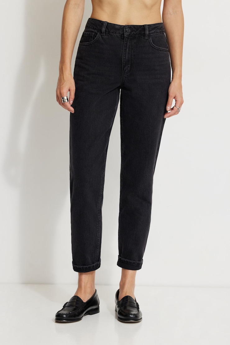Claudia Mom Jeans Dark Black/Void large