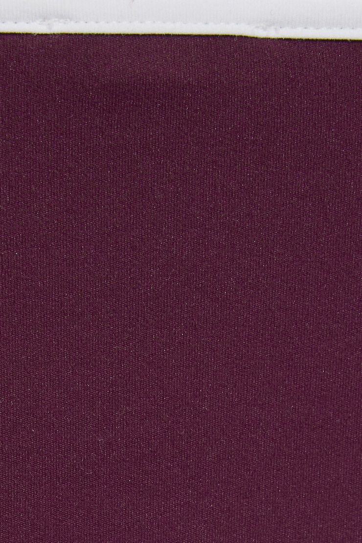 Sleek Deep V-Neck Cami Top, Fig Fantasy Maroon/White, large