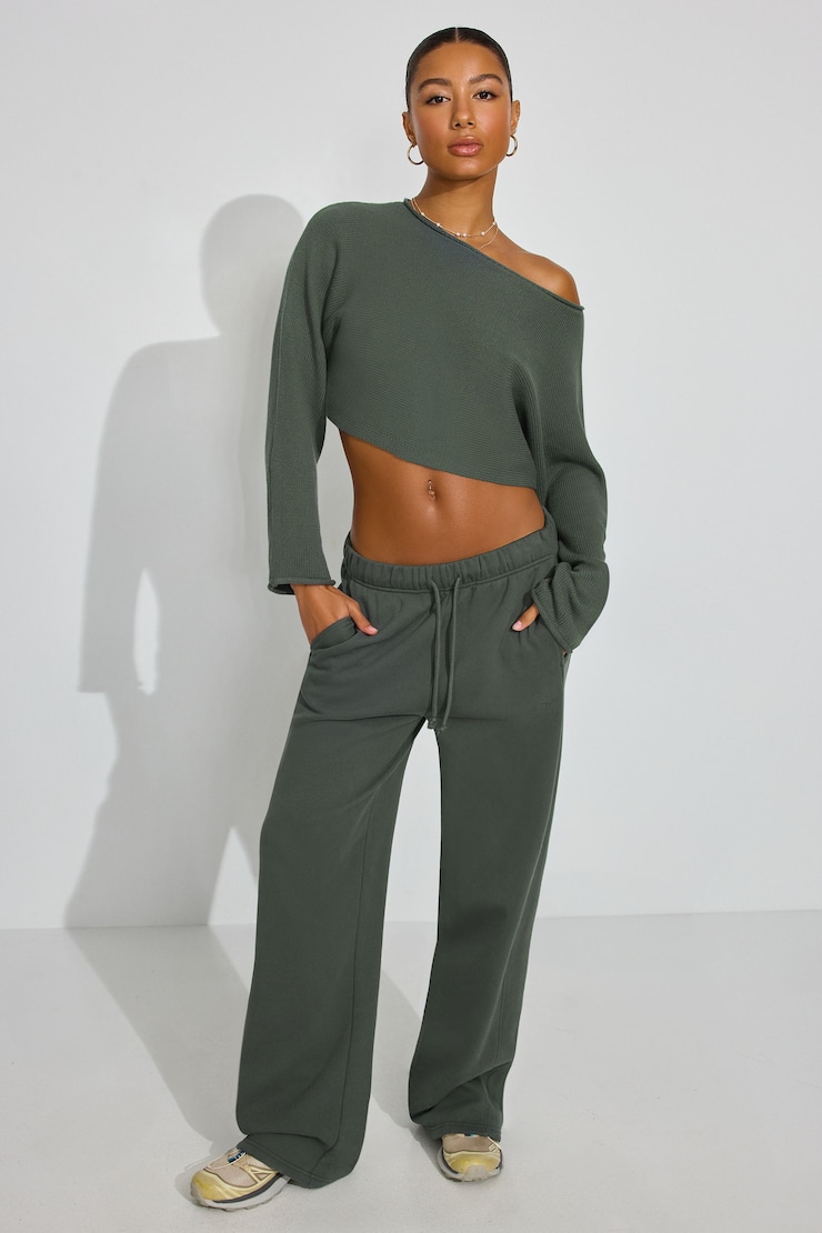Supersoft Loose Crop Sweater, Urban Chic Green, large