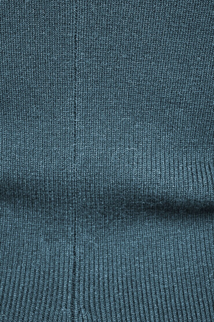 Fit & Flare Knit Mini Dress Smoked Sky Grey large