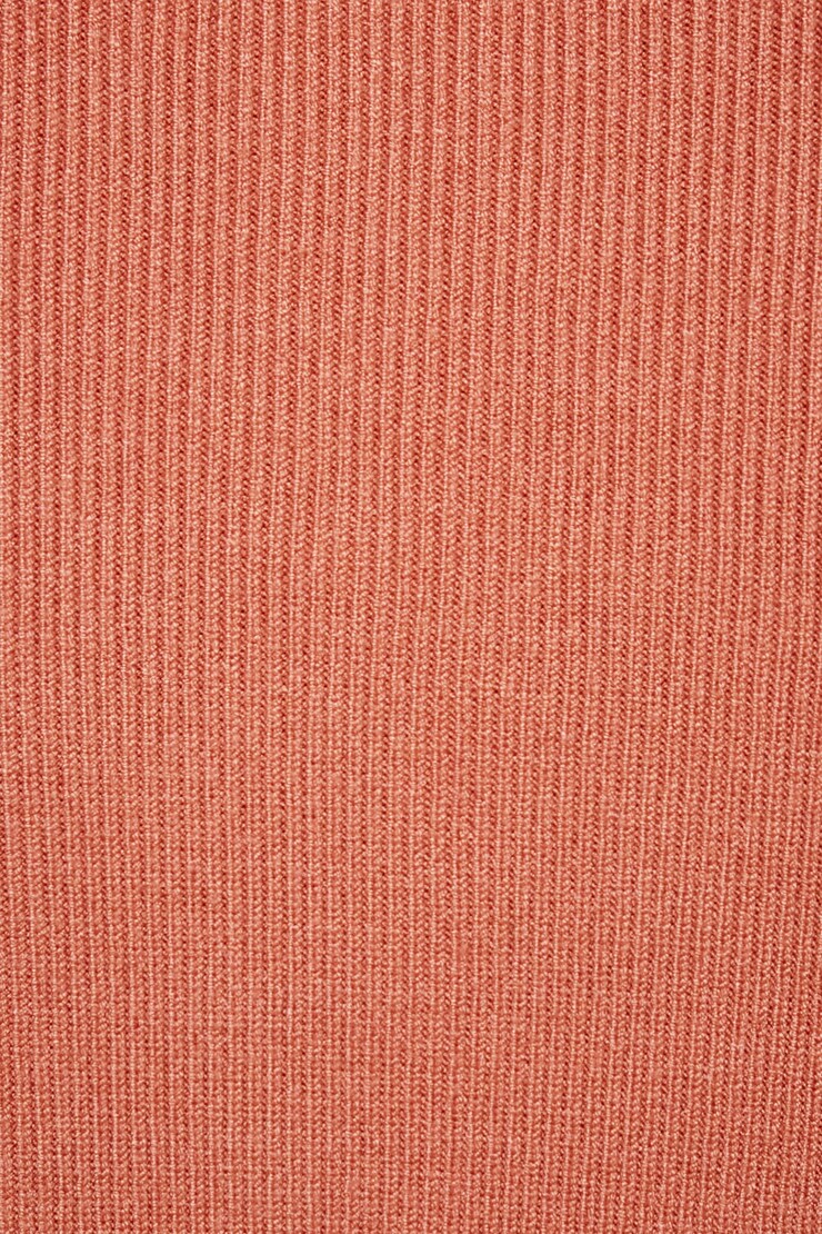 Robe mini en tricot à col montant Rose canyon large