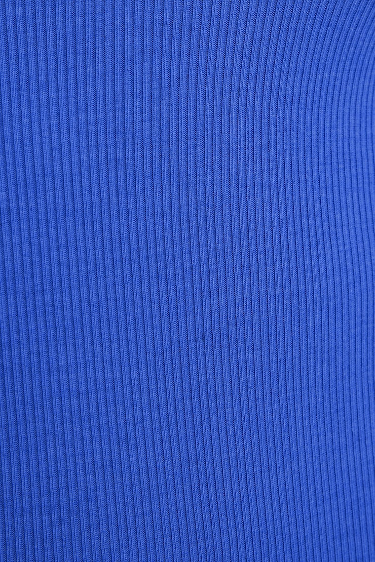 SnatchRib Scoop Tank Top, Electric Blue, large