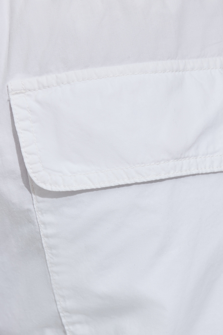 Poplin Extreme Baggy Cargo Pants, Bright White, large