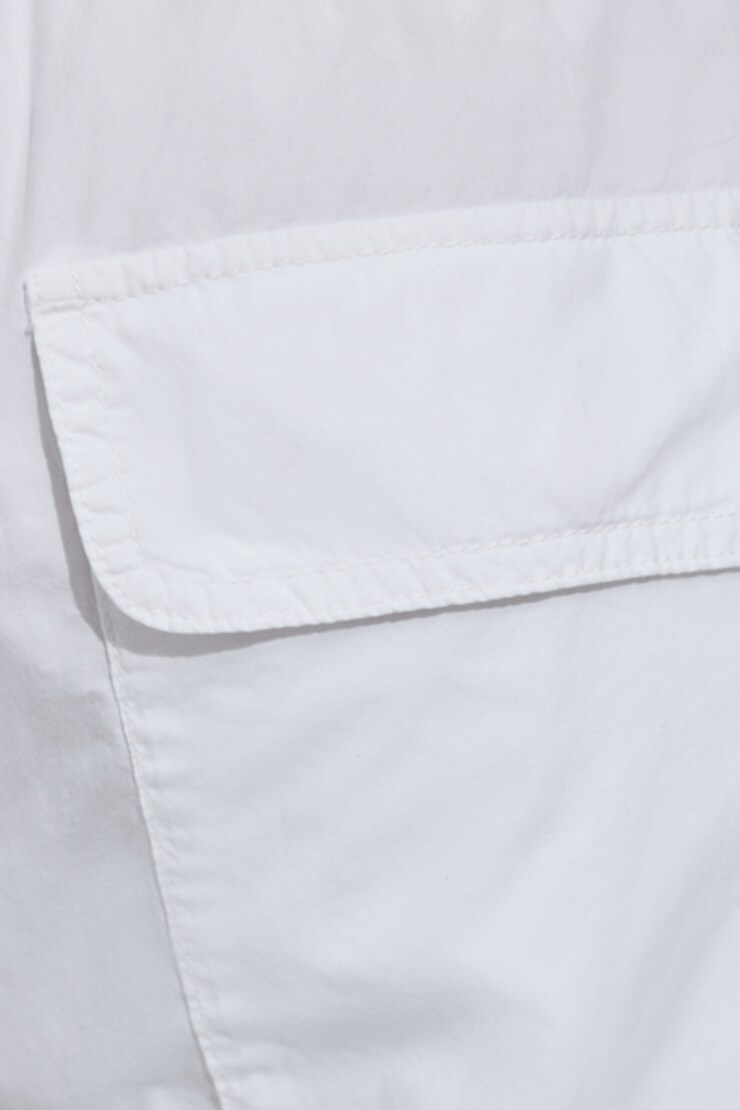 Poplin Extreme Baggy Cargo Pants, Bright White, large