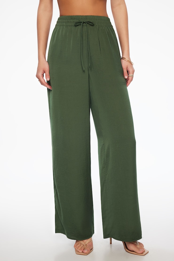 Rafaelle Wide Leg Pants Garden Kale  large