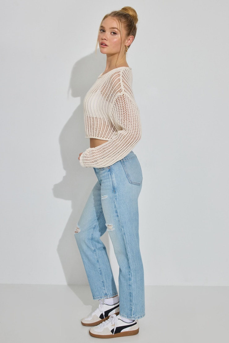 Vintage Straight Jean, Hail Blue, large