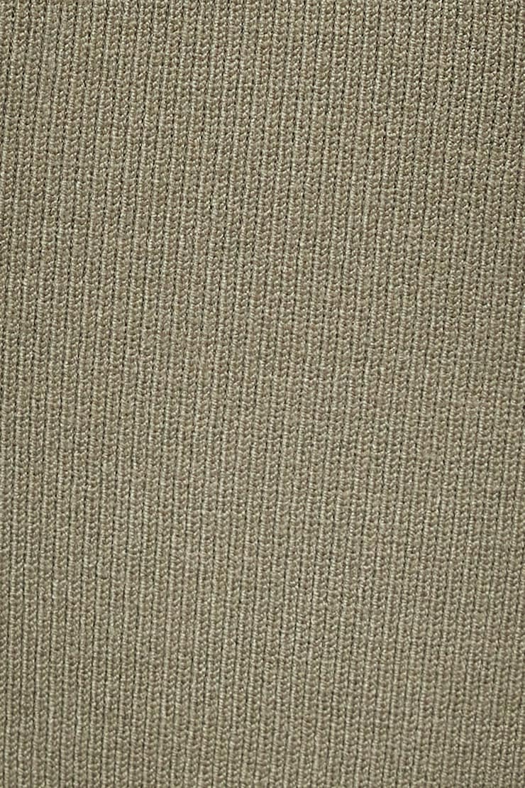 Mock Neck Ribbed Mini Dress Soft Moss Green large