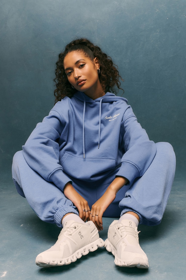 UltraFleece Boyfriend Sweatpants, Sporty Blue, large