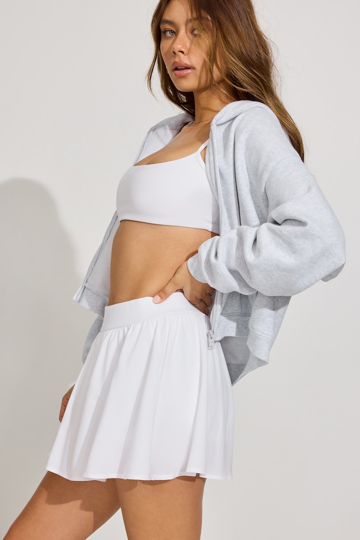 Brooke Active Skort, Bright White, large