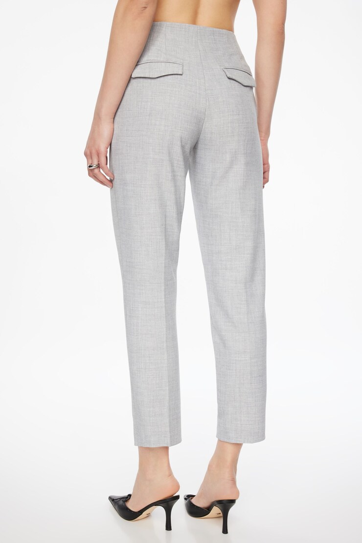 Pantalon étroit Kendall Gris formel large