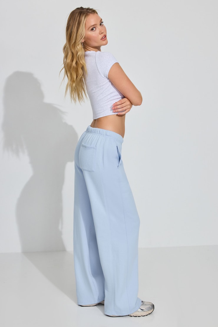Straight Leg Panel Sweatpants, Kentucky Blue, large
