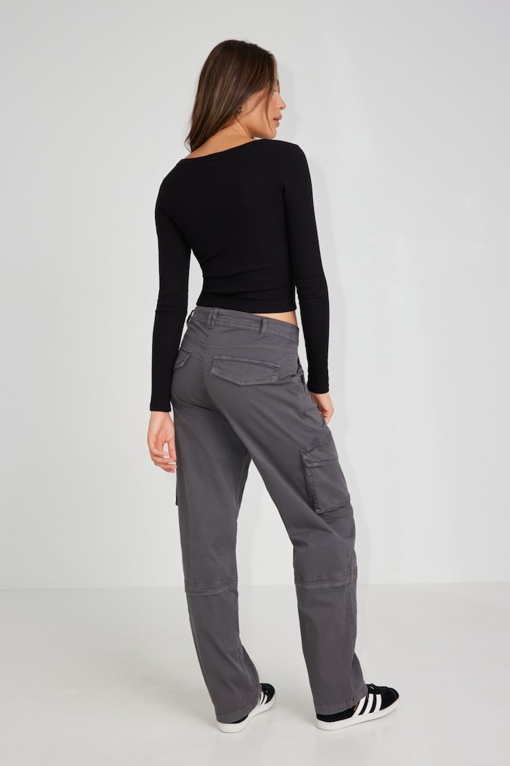 Remi Straight Cargo Pant, Forged Iron Grey, large