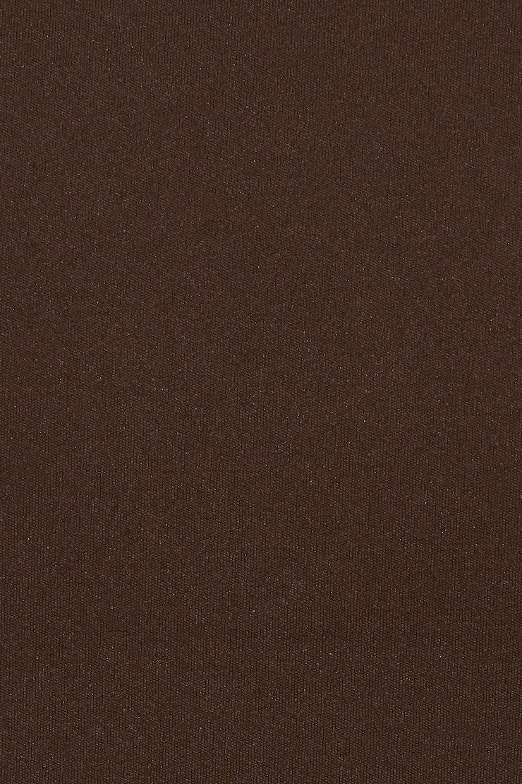 Sleek Short Sleeve Polo Top, Armadillo Brown, large