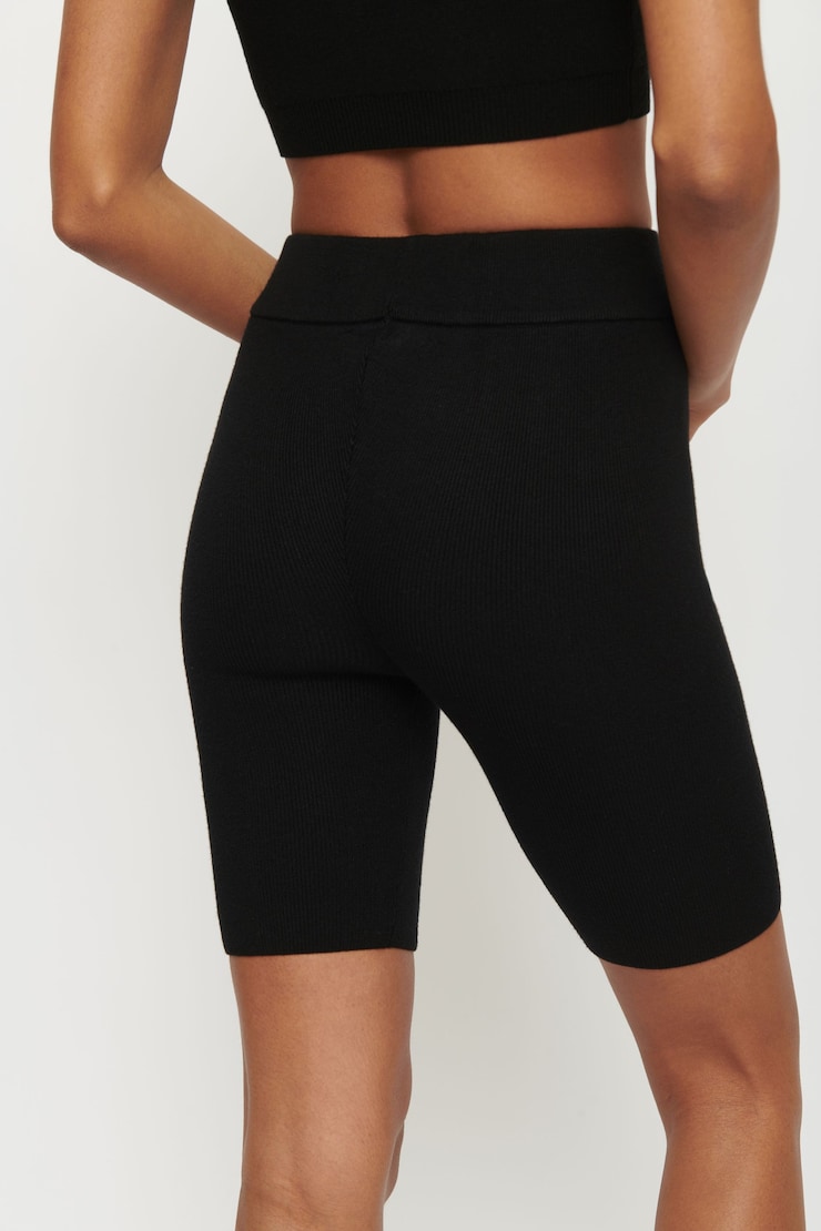 Cabrini Yarn Bike Shorts Jet Black large
