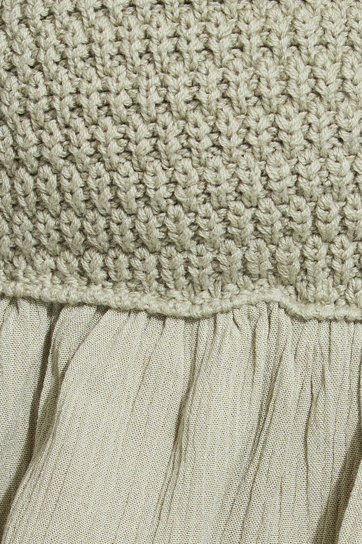 Crochet Halter Top, Seagrass Green, large
