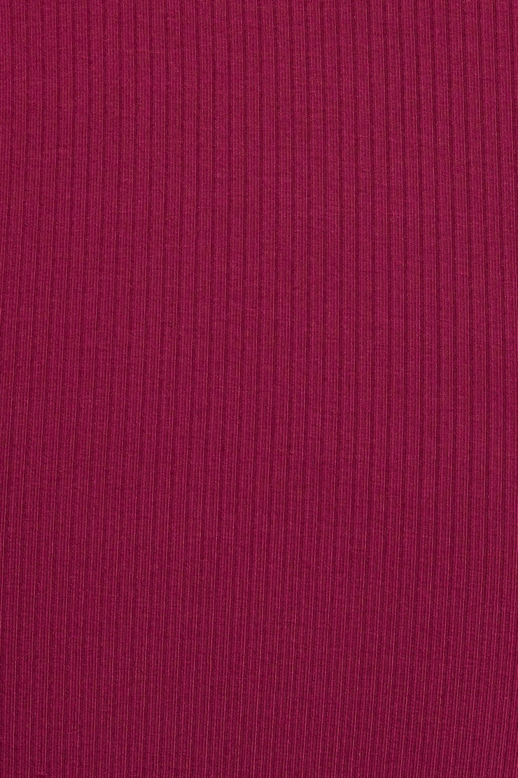 Vanessa Square Neck Top, Plum Red, large