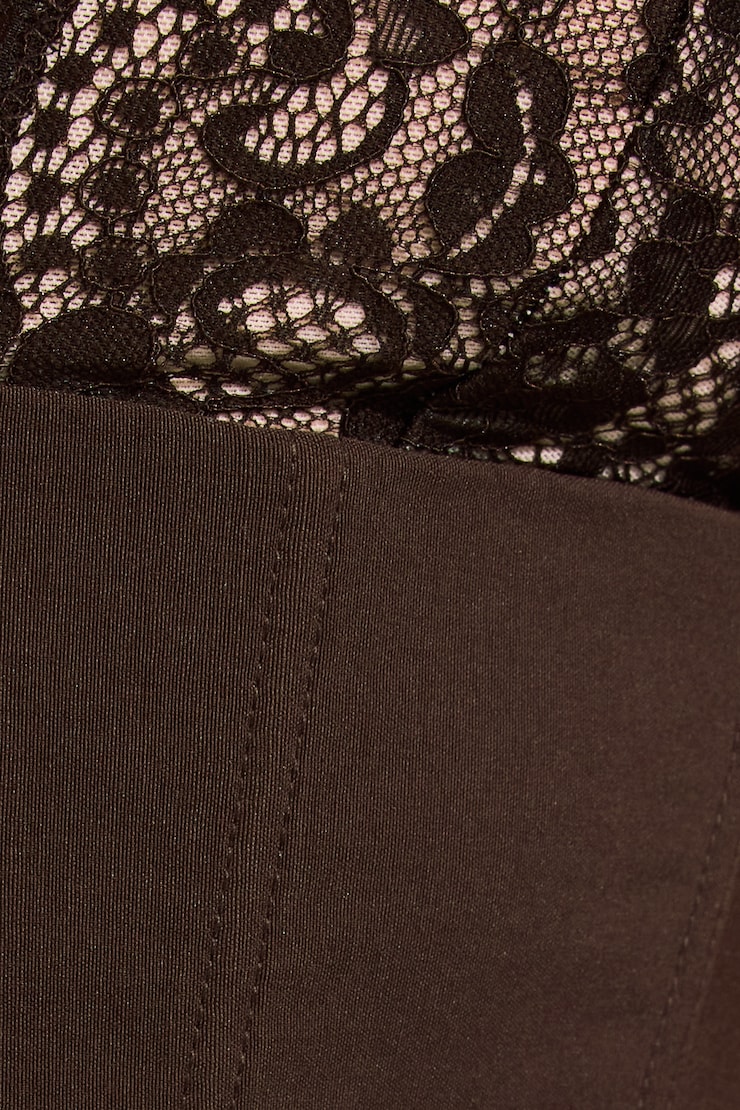 Hannah Lace Halter Corset Top