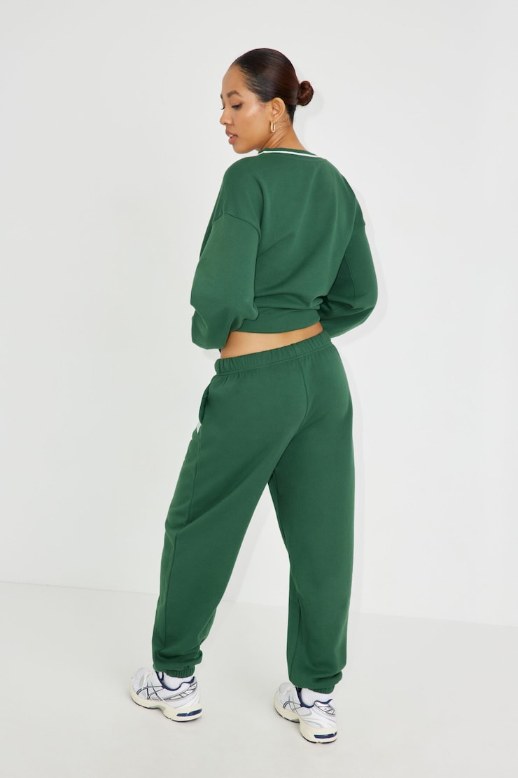Easy Jogger Pant, Varsity Green with "New York" Art, large