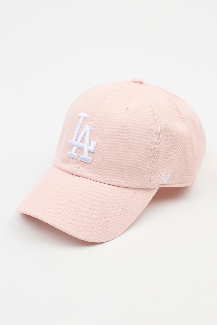 47 BRAND Clean Up Cap  - LA, Chalk Pink/White, large