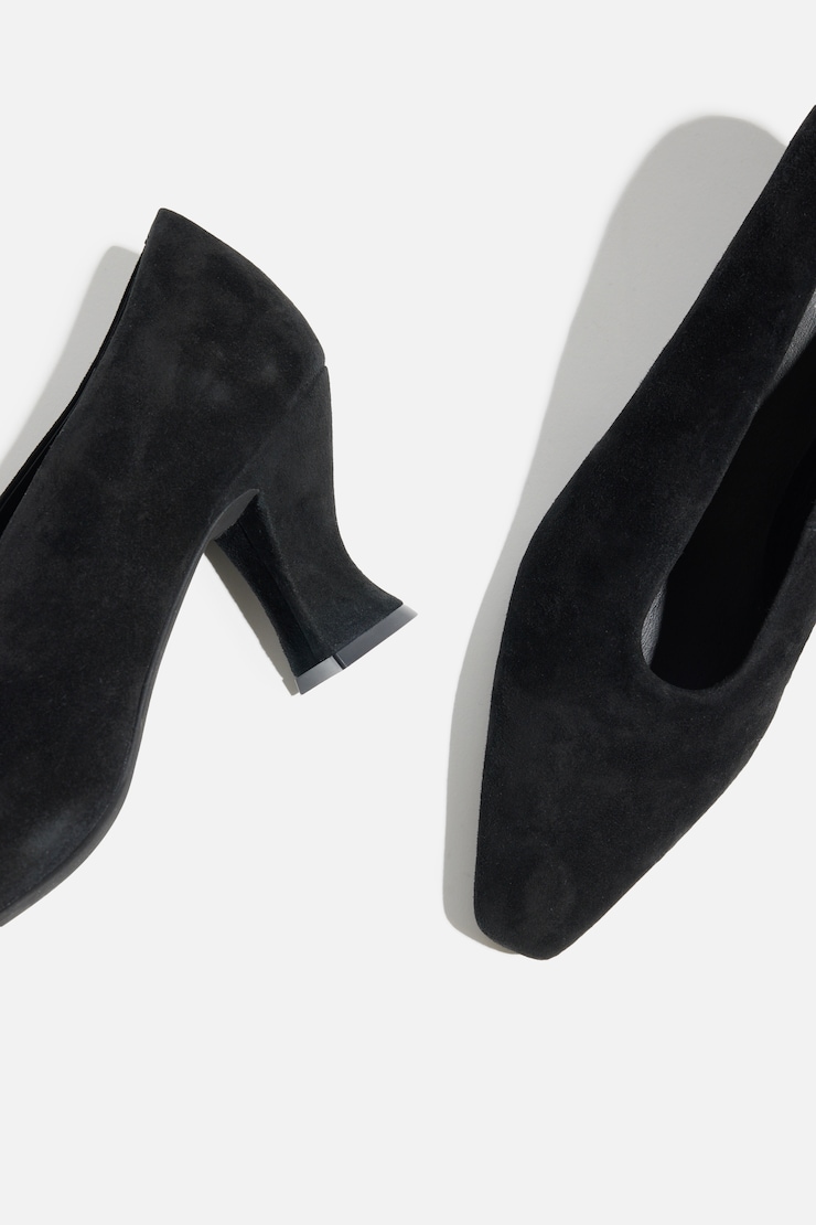 JEFFREY CAMPBELL | Hints Heels Black Suede large