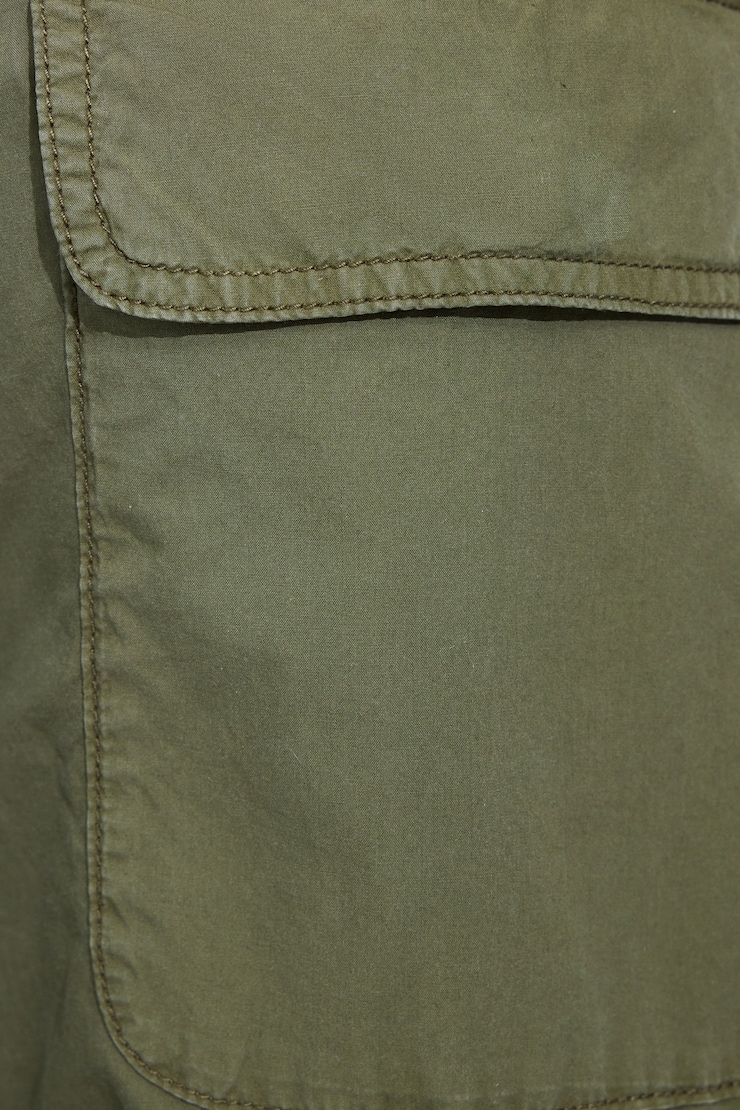 Poplin Extreme Baggy Cargo Pants, Army Green, large
