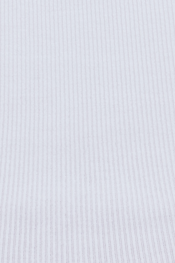 Camisole côtelée à col échancr