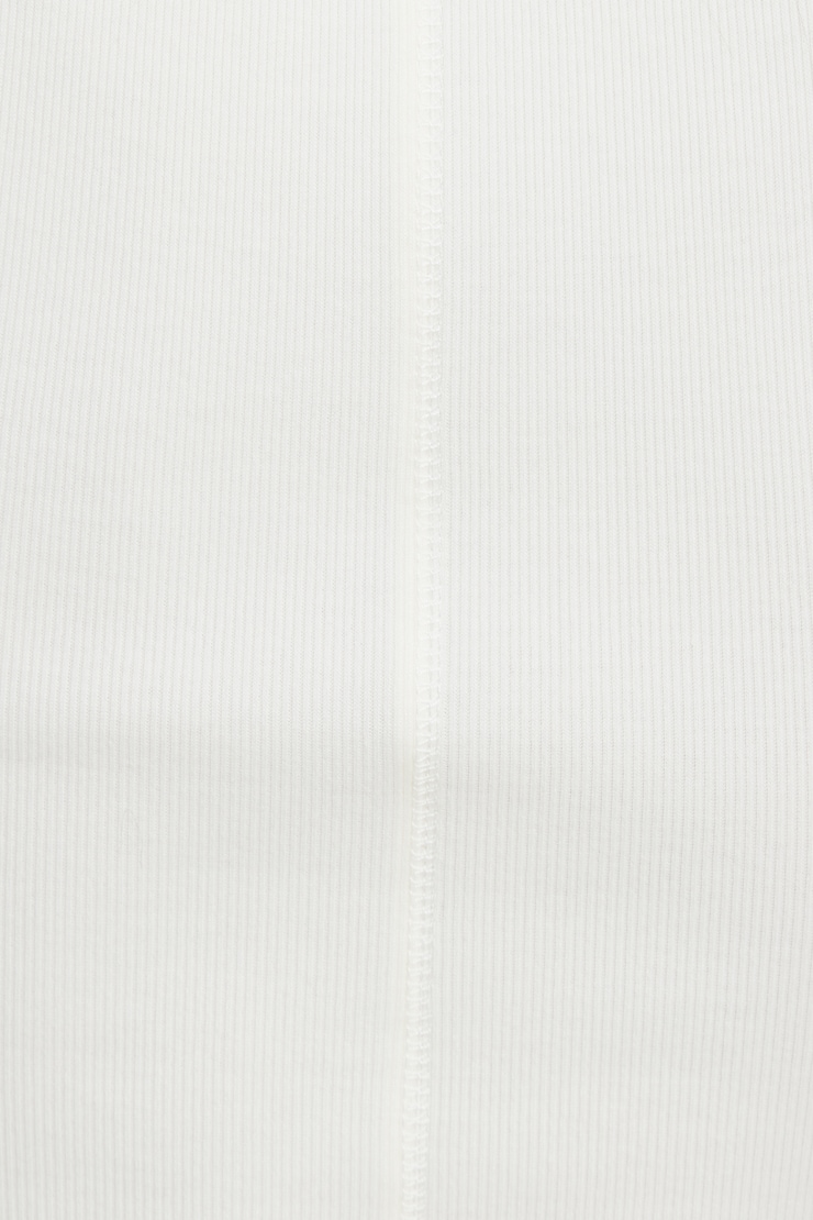 Ribbed Scoop Neck Tank Top Sea Salt large