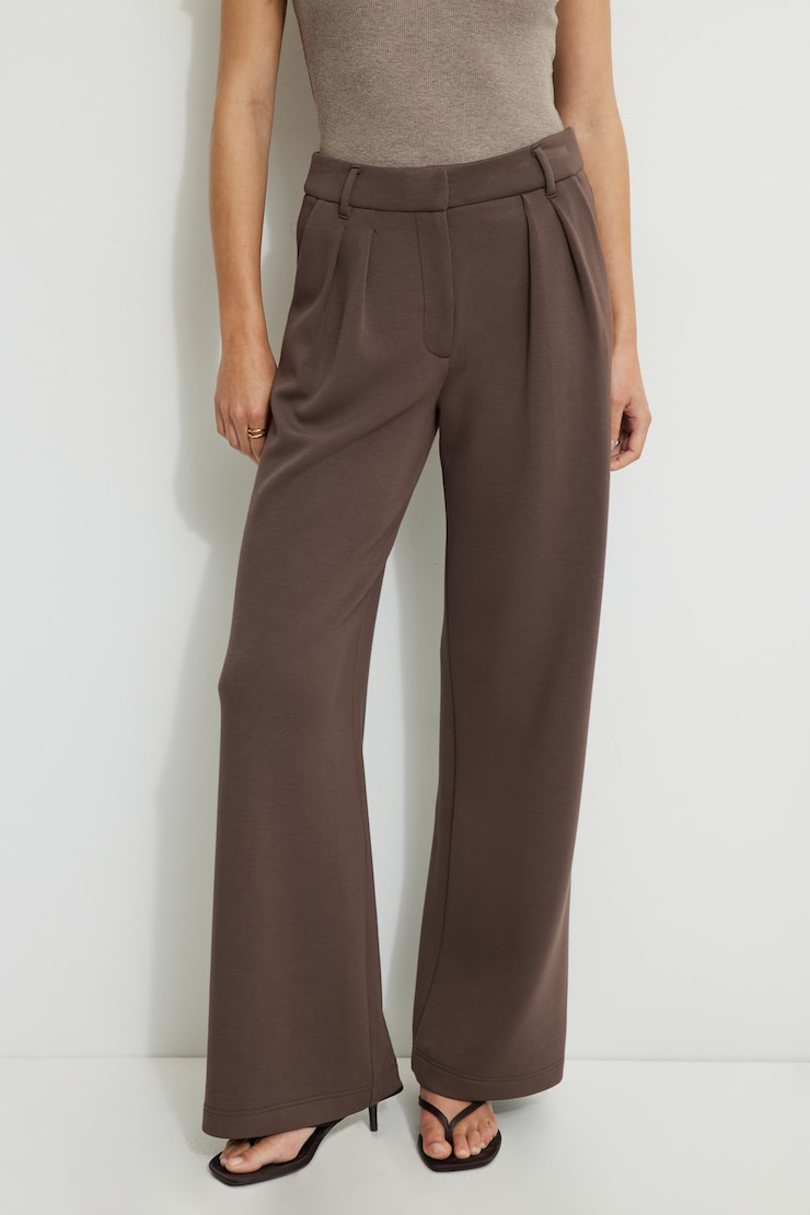 Alex Anywear Wide Leg Pants Truffle Brownie large