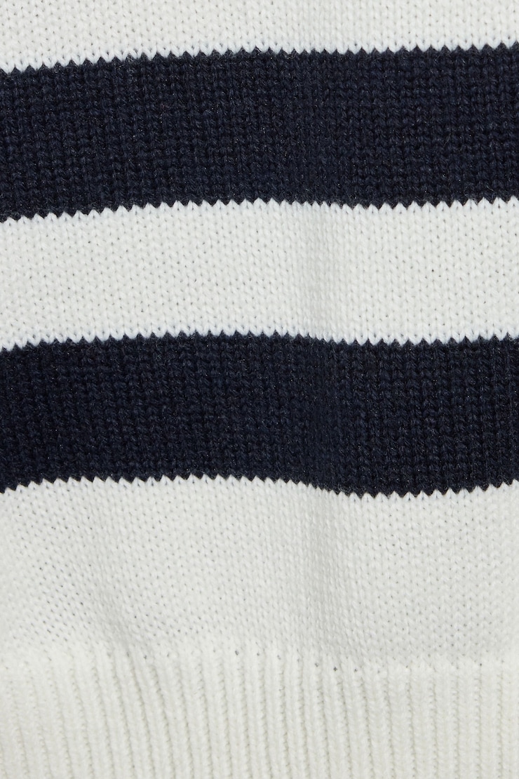 Super Soft Boxy Hoodie, Snow White/Mariana Blue Stripes, large