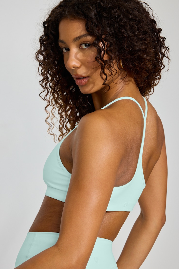 Active Y-Back Bralette, Mint Julep Blue, large
