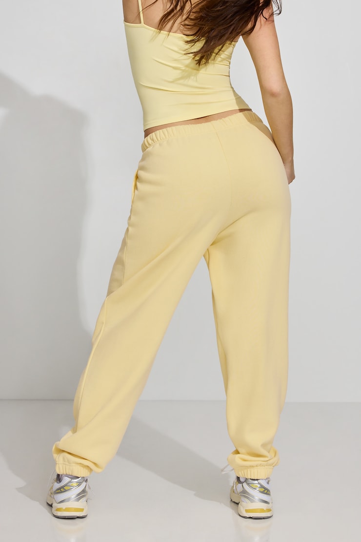 UltraFleece Boyfriend Sweatpants, Anise Flower Yellow, large