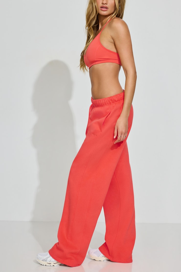 UltraFleece Straight Leg Sweatpants, Cayenne Orange, large