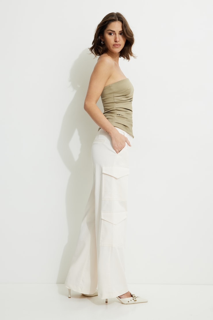 Straight Leg Cargo Pants Sea Salt large