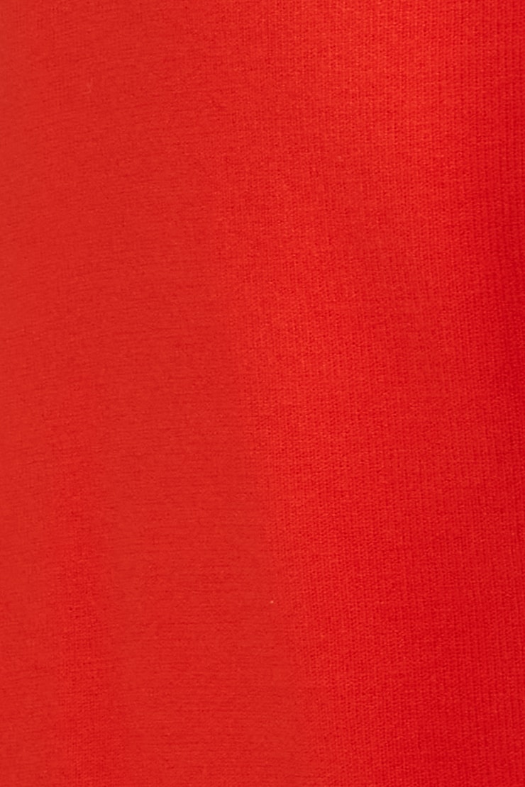 Cardigan à manches courtes Becca Rouge ardent large