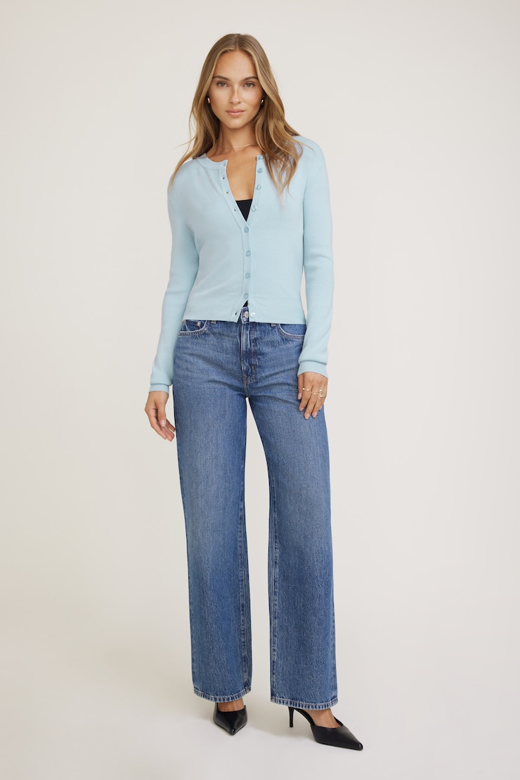 Cardigan à col rond Rebecca