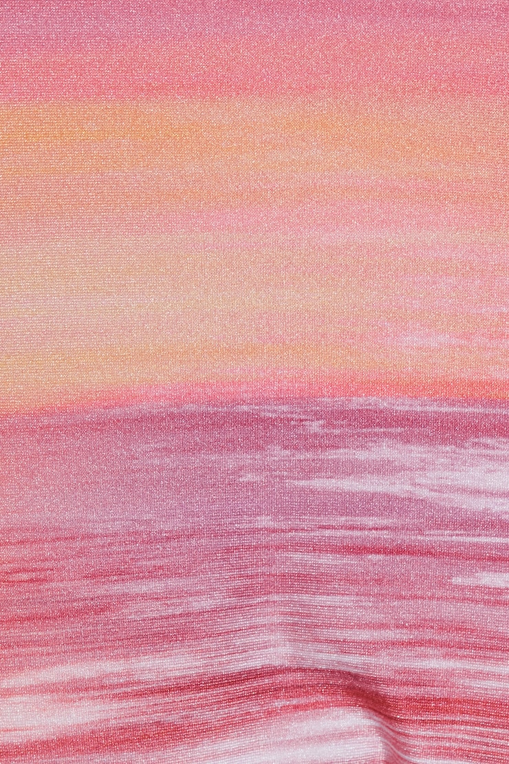 Side Tie Cheeky Bikini Bottom, Sunset, large