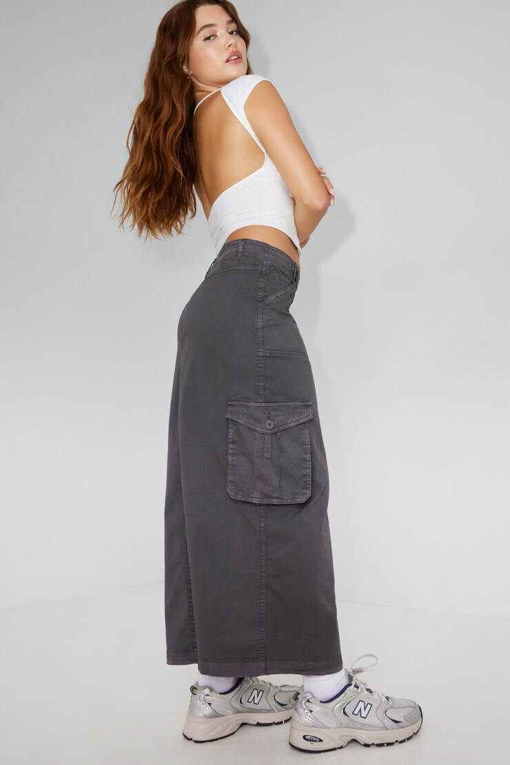 Kai Cargo Skirt, Forged Iron Grey, large