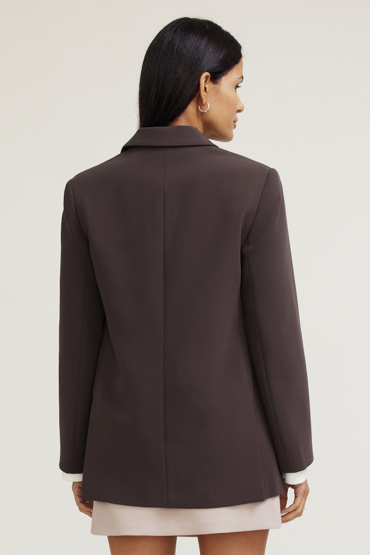 Noa Oversized Blazer Java Brown large