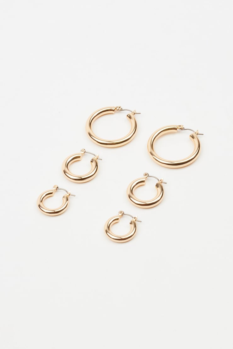 Ensemble de 3 paires d’anneaux d’oreilles