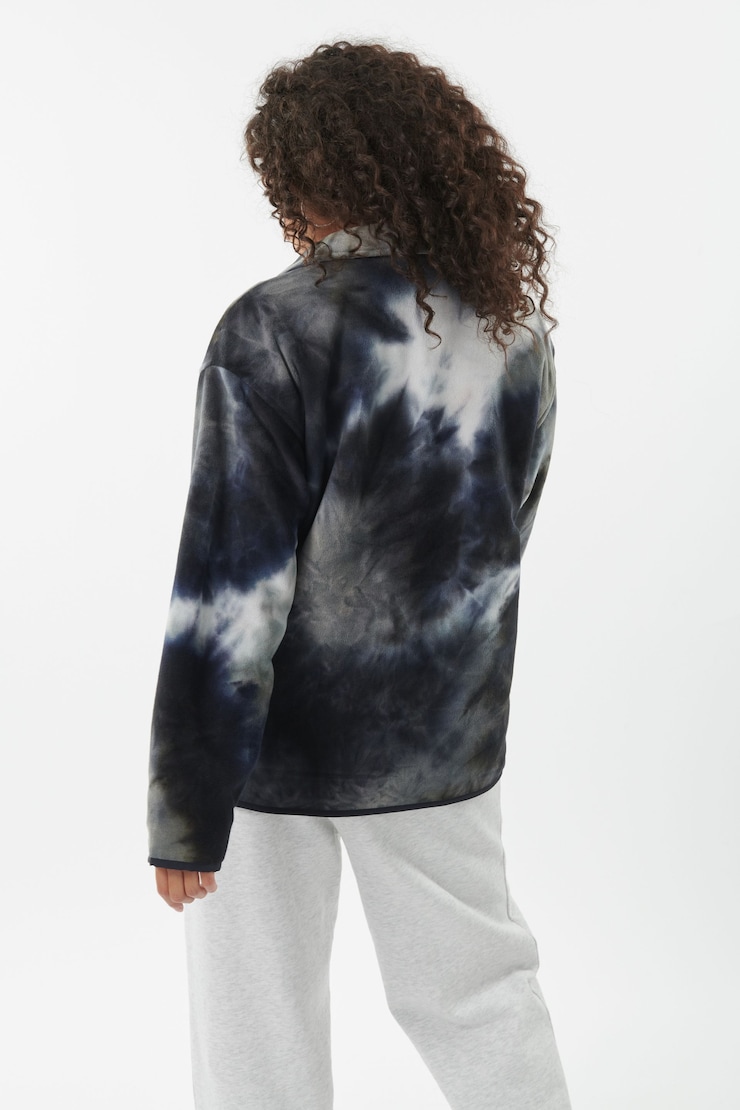 Polar Shacket , Black Tie-Dye , large