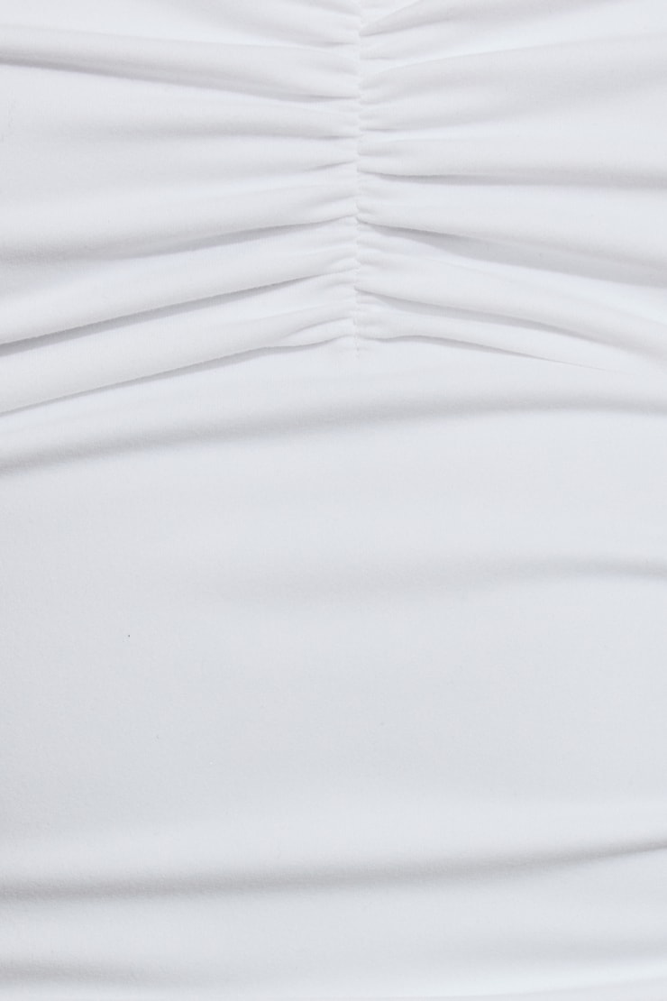 Cami froncée à col en cœur