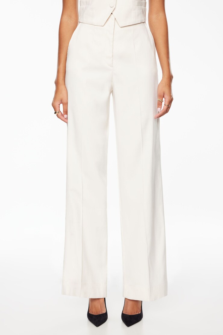 Yasmin Straight Leg Pants  Sea Salt Beige large