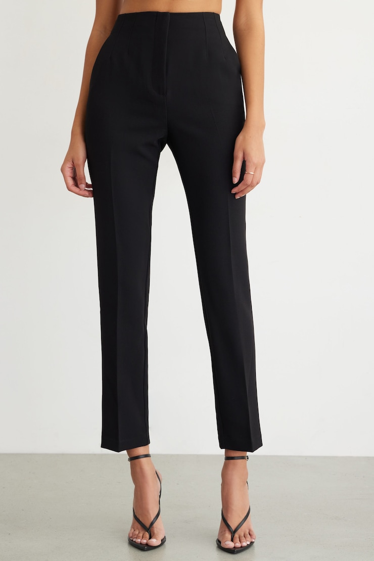 Full Length Slim Pants Jet Black  large