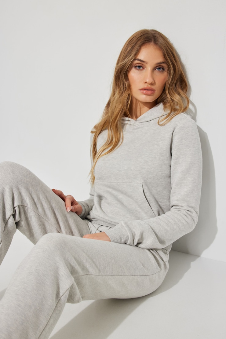 Snug Hoodie, Fall Grey Mix, large